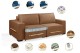 Sofá Retrátil e Reclinável 2.50m ESTILO ESTOFADOS - CHAYENE com SoftGel D33 Linho "Terracota" Sofá Retrátil e Reclinável 2.50m ESTILO ESTOFADOS - CHAYENE com SoftGel D33 Linho "Terracota"