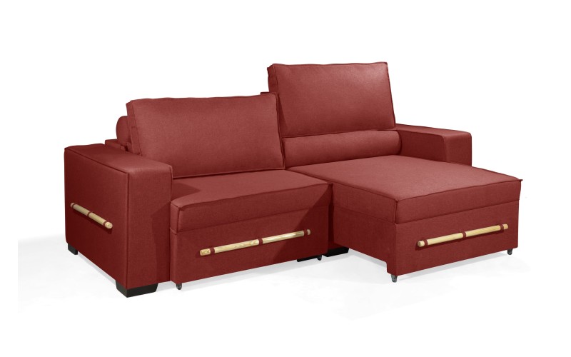 Sofá Retrátil e Reclinável 2.30m ESTILO ESTOFADOS - CHAYENE com SoftGel D33 Linho "Vermelho" Sofá Retrátil e Reclinável 2.30m ESTILO ESTOFADOS - CHAYENE com SoftGel D33 Linho "Vermelho"