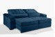 Sofá Retrátil e Reclinável 2.50m ESTILO ESTOFADOS - MOSCOU com SoftGel D33 Velusoft "Azul" Sofá Retrátil e Reclinável 2.50m ESTILO ESTOFADOS - MOSCOU com SoftGel D33 Velusoft "Azul"