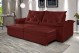 Sofá Retrátil Reclinável ATENAS 2.90m ESTILO ESTOFADOS - França Velusoft COR "VERMELHO" Sofá Retrátil Reclinável ATENAS 2.90m ESTILO ESTOFADOS - França Velusoft COR "VERMELHO"