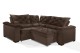 Sofá Retrátil Reclinável BERLIM DE CANTO 2.40 x 2.40 ESTILO ESTOFADOS - França Velusoft COR "MARROM" Sofá Retrátil Reclinável BERLIM DE CANTO 2.40 x 2.40 ESTILO ESTOFADOS - França Velusoft COR "MARROM"