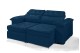 Sofá Retrátil Reclinável DOA 2.20m ESTILO ESTOFADOS - França Velusoft COR "AZUL" Sofá Retrátil Reclinável DOA 2.20m ESTILO ESTOFADOS - França Velusoft COR "AZUL"