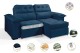 Sofá Retrátil Reclinável DOA 2.20m ESTILO ESTOFADOS - França Velusoft COR "AZUL" Sofá Retrátil Reclinável DOA 2.20m ESTILO ESTOFADOS - França Velusoft COR "AZUL"