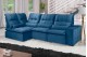 Sofá Retrátil Reclinável ELLOA DE CANTO COM CHAISE 3.05 x 1.80m ESTILO ESTOFADOS - Inca Velusoft COR "AZUL" Sofá Retrátil Reclinável ELLOA DE CANTO COM CHAISE 3.05 x 1.80m ESTILO ESTOFADOS - Inca Velusoft COR "AZUL"