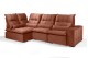 Sofá Retrátil Reclinável ELLOA DE CANTO COM CHAISE 3.25 x 1.80m ESTILO ESTOFADOS - Inca Velusoft COR "TERRA COTA" Sofá Retrátil Reclinável ELLOA DE CANTO COM CHAISE 3.25 x 1.80m ESTILO ESTOFADOS - Inca Velusoft COR "TERRA COTA"