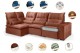 Sofá Retrátil Reclinável ELLOA DE CANTO COM CHAISE 3.25 x 1.80m ESTILO ESTOFADOS - Inca Velusoft COR "TERRA COTA" Sofá Retrátil Reclinável ELLOA DE CANTO COM CHAISE 3.25 x 1.80m ESTILO ESTOFADOS - Inca Velusoft COR "TERRA COTA"