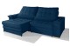 Sofá Retrátil Reclinável LAUS 2.20m ESTILO ESTOFADOS - França Velusoft COR "AZUL" Sofá Retrátil Reclinável LAUS 2.20m ESTILO ESTOFADOS - França Velusoft COR "AZUL"