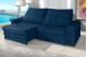 Sofá Retrátil Reclinável LAUS 2.20m ESTILO ESTOFADOS - França Velusoft COR "AZUL" Sofá Retrátil Reclinável LAUS 2.20m ESTILO ESTOFADOS - França Velusoft COR "AZUL"