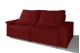 Sofá Retrátil Reclinável LAUS 2.50m ESTILO ESTOFADOS - França Velusoft COR "VERMELHO" Sofá Retrátil Reclinável LAUS 2.50m ESTILO ESTOFADOS - França Velusoft COR "VERMELHO"