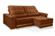 Sofá Retrátil Reclinável MORFEU 2.90m ESTILO ESTOFADOS - França Velusoft COR "TERRACOTA" Sofá Retrátil Reclinável MORFEU 2.90m ESTILO ESTOFADOS - França Velusoft COR "TERRACOTA"