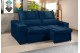 Sofá Retrátil e Reclinável 2.50m ESTILO ESTOFADOS - THOR com SoftGel D33 Velusoft "Azul" Sofá Retrátil e Reclinável 2.50m ESTILO ESTOFADOS - THOR com SoftGel D33 Velusoft "Azul"