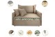 Poltrona Sofá Cama Valence Premium 120cm SoftGel D33 Linho Bege Poltrona Sofá Cama Valence Premium 120cm SoftGel D33 Linho Bege