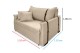 Poltrona Sofá Cama Valence Premium 120cm SoftGel D33 Linho Bege Poltrona Sofá Cama Valence Premium 120cm SoftGel D33 Linho Bege