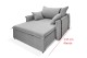 Poltrona Sofá Cama Valence Premium 140cm SoftGel D33 Linho Cinza Claro Poltrona Sofá Cama Valence Premium 140cm SoftGel D33 Linho Cinza Claro