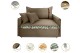 Poltrona Sofá Cama Valence Premium 130cm SoftGel D33 Linho Marrom Poltrona Sofá Cama Valence Premium 130cm SoftGel D33 Linho Marrom
