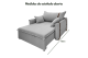 Poltrona Sofá Cama Valence Premium 140cm SoftGel D33  Linho Cinza Claro