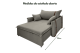 Poltrona Sofá Cama Valence Premium 140cm SoftGel D33  Linho Cinza