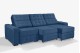 Sofá Retrátil e Reclinável 2,90m ESTILO ESTOFADOS - PARIS 3 módulos com Velusoft D33 "AZUL" Sofá Retrátil e Reclinável 2,90m ESTILO ESTOFADOS - PARIS 3 módulos com Velusoft D33 "AZUL"