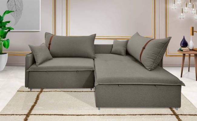 Sofá Valence Slim sem Caixa Premium 1.60m SoftGel 33  Linho Cinza