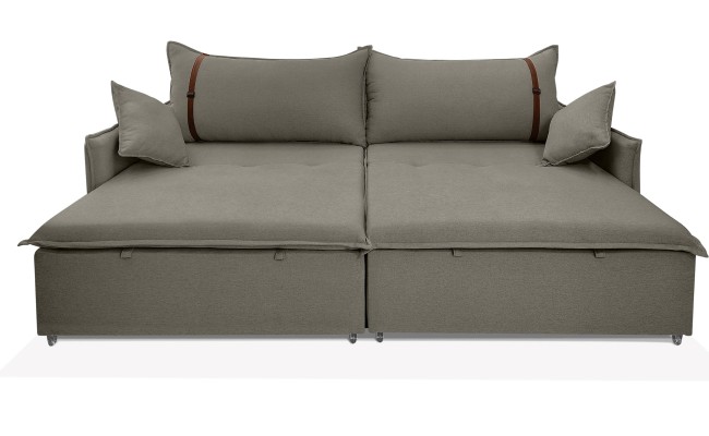 Sofá Valence Slim sem Caixa Premium 1.80m SoftGel 33  Linho Cinza